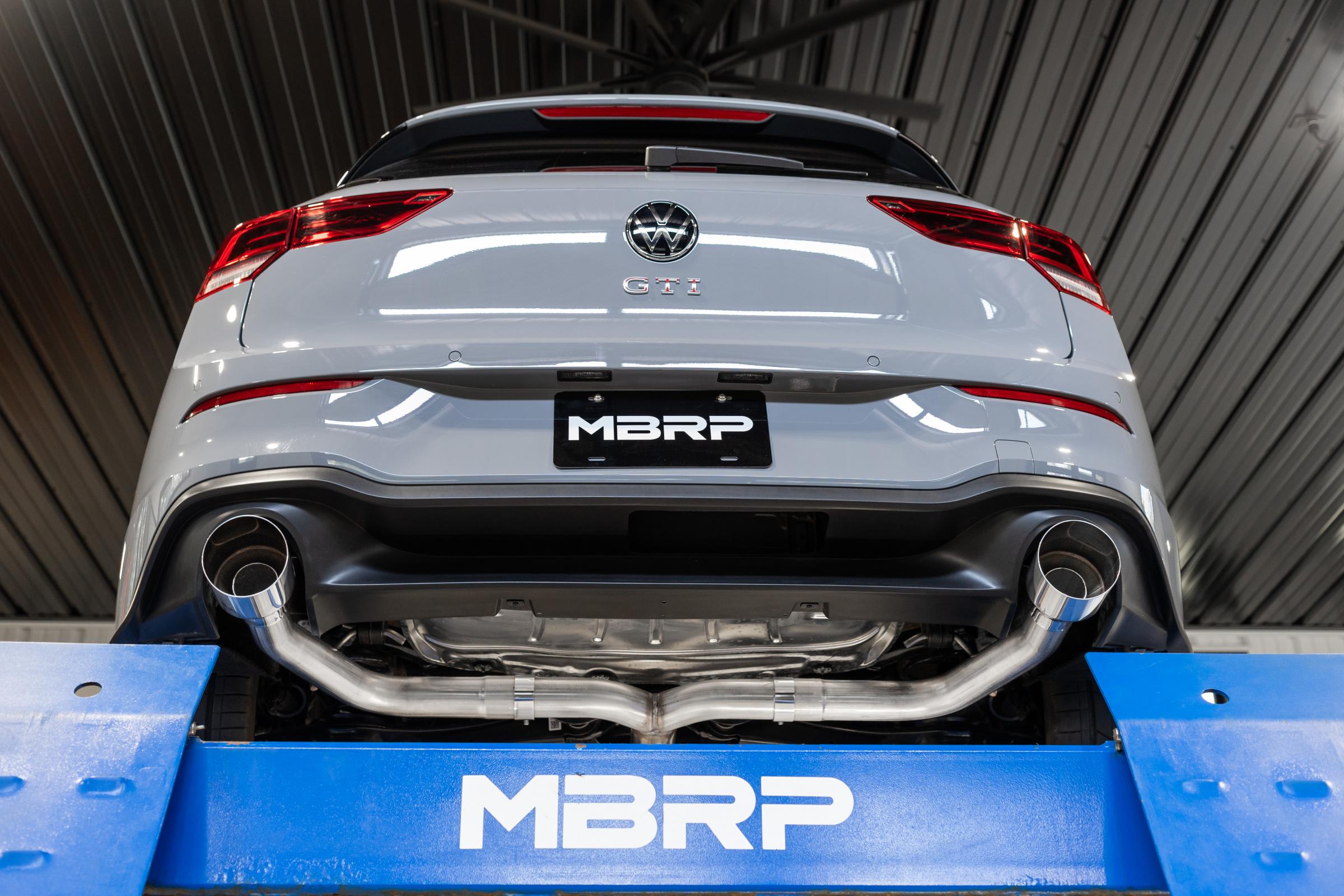 MBRP Exhaust 2022-2023 Volkswagen Golf GTI MK8 T304 Stainless Steel 3 Inch Cat-Back 2.5 Inch Dual Split Rear MBRP S4617304