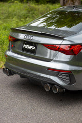 MBRP Exhaust T304 Stainless Steel 3" Cat-Back 2.5" Quad Split Rear With Carbon Fiber Tips Active PN. S46193CF
