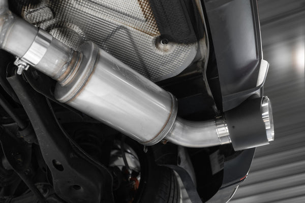 MBRP Exhaust 3 inch Cat-Back Dual Split Rear (2) 5 inch OD Tips Included 19-22 Hyundai Veloster N Aluminized Steel MBRP S4706AL