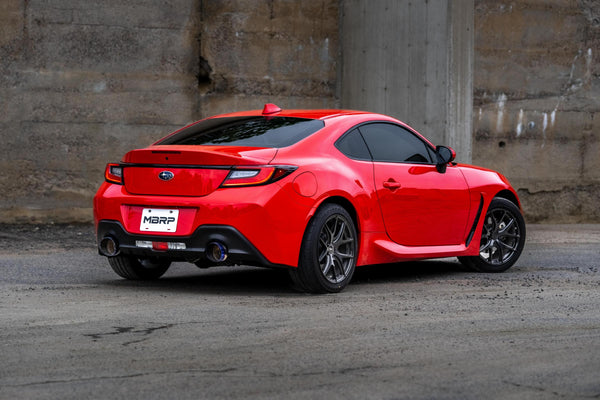 MBRP Exhaust 22-Up Subaru BRZ and 22-Up Toyota GR86 2.4L T304 Stainless Steel 2.5 Inch Axle-Back Dual Split Rear with Burnt End Tips MBRP S48053BE