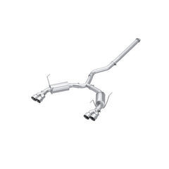 MBRP Exhaust 22-Up Subaru WRX 2.4L T304 Stainless Steel 3 Inch Cat-Back Dual Split Rear Quad Tips Street Profile MBRP S4807304