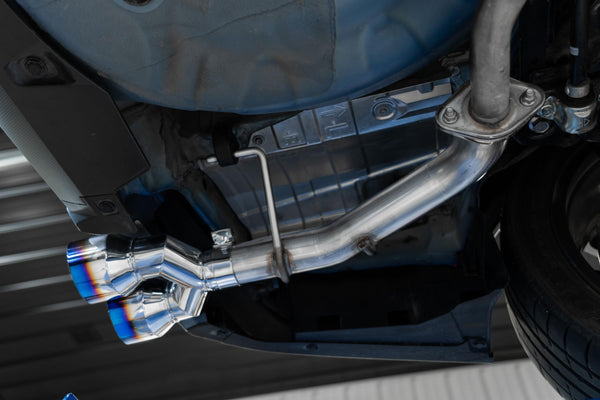 MBRP Exhaust 22-Up Subaru WRX 2.4L T304 Stainless Steel 2.5 Inch Axle-back Dual Split Rear Quad CF Tips MBRP S48103CF