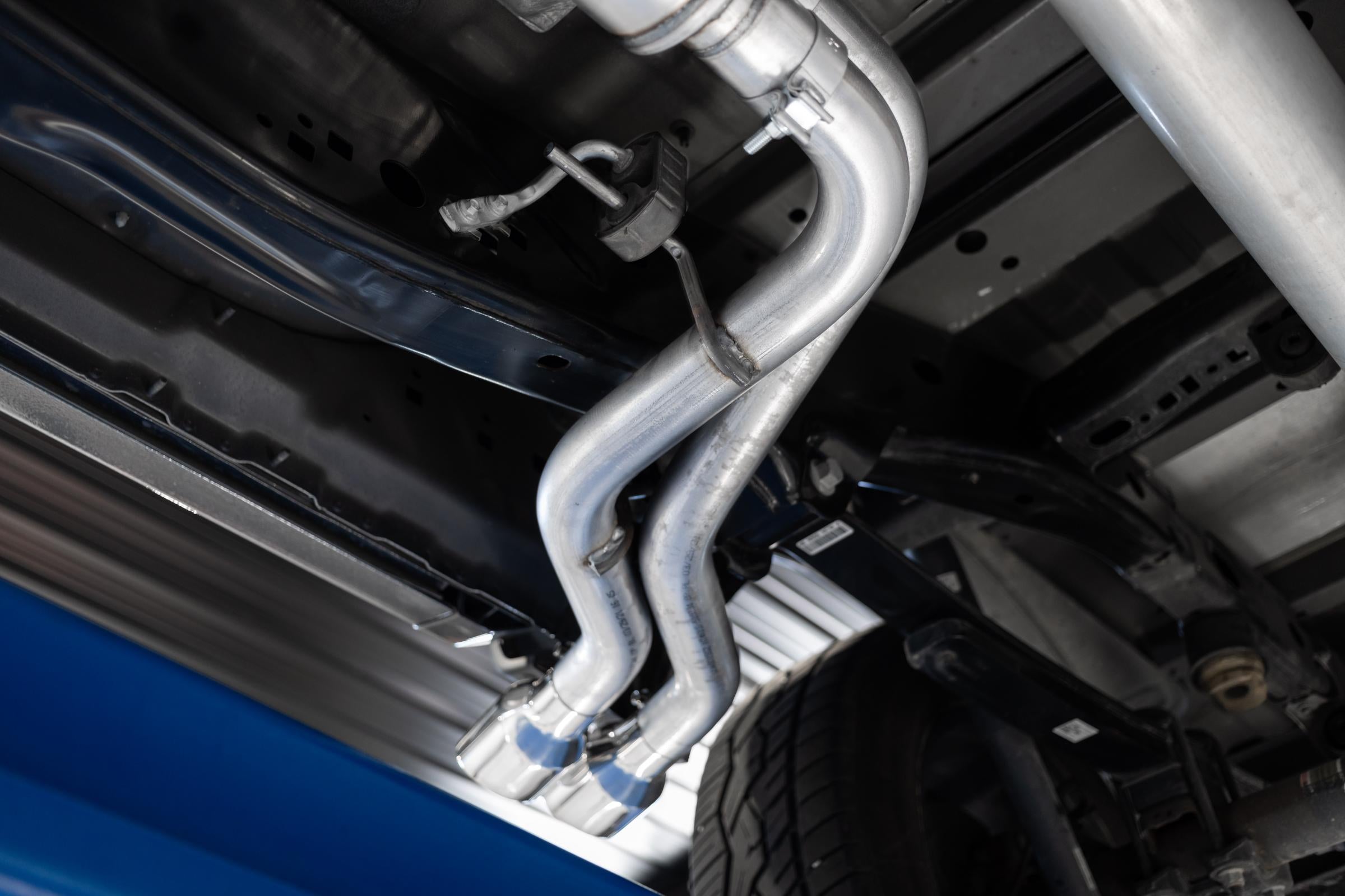 MBRP Exhaust Aluminized Steel 3 inch Cat-Back 2.5 inch Dual Pre-Axle (Race Profile) 21-Up F-150 MBRP S5217AL