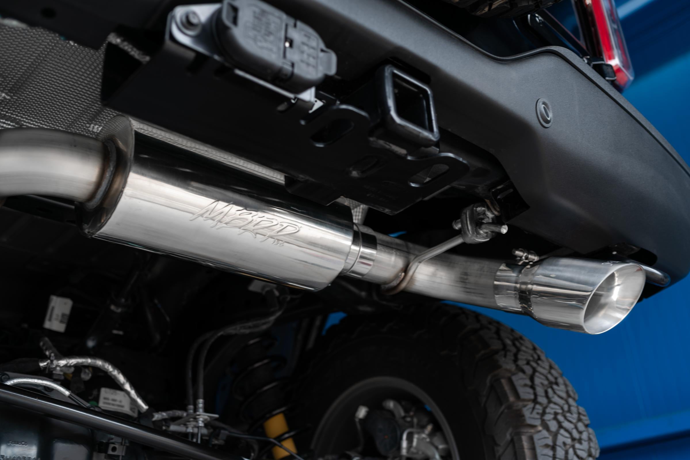 MBRP Exhaust 3 inch Cat-Back Single Rear Exit 2021-Up Ford Bronco Black Coated MBRP S5235BLK
