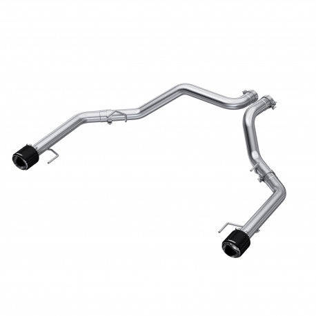 MBRP Exhaust 2021-Up Ford F-150 Raptor 3.5L EcoBoost HO 3 Inch Axle-Back Dual Rear Exit T304 Stainless Steel with Carbon Fiber Tips MBRP S52663CF