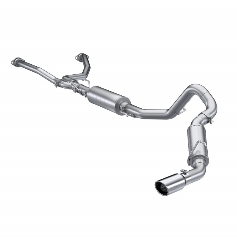 MBRP Exhaust 2022-Up Toyota Tundra 3.5L Aluminized Steel 2.5 Inch Dual Cat-Back Single Side Exit MBRP  S5301AL