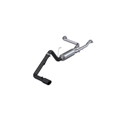 MBRP Exhaust 2022-Up Nissan Frontier 3.8L Black-Coated Aluminized Steel 2.5 Inch Cat-Back 3 Inch Single Rear Exit Armor BLK Series MBRP S5407BLK