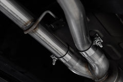 MBRP Exhaust 2022-Up Nissan Frontier 3.8L Black-Coated Aluminized Steel 2.5 Inch Cat-Back 3 Inch Single Rear Exit Armor BLK Series MBRP S5407BLK