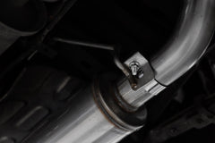 MBRP Exhaust 2022-Up Nissan Frontier 3.8L Black-Coated Aluminized Steel 2.5 Inch Cat-Back 3 Inch Single Rear Exit Armor BLK Series MBRP S5407BLK