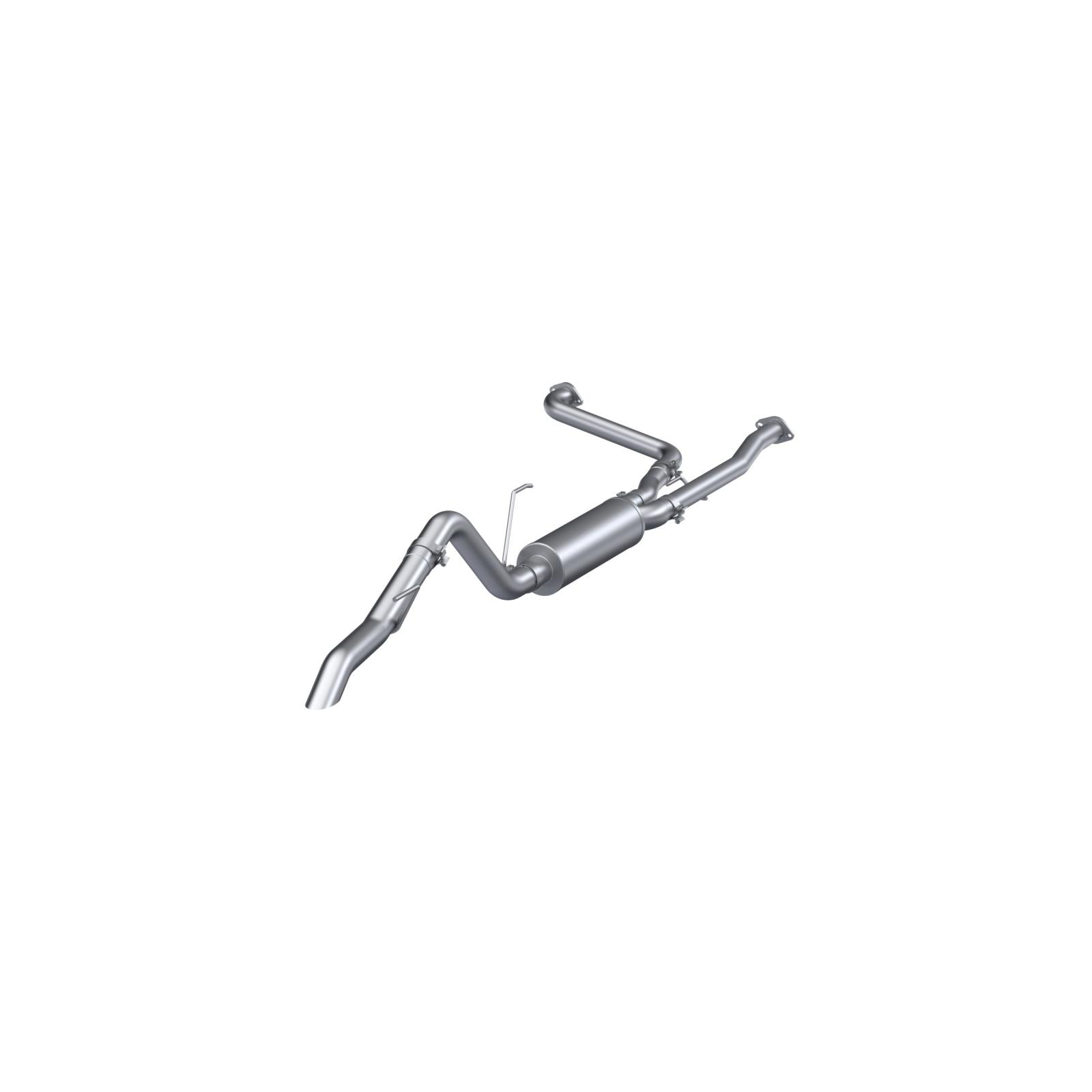 MBRP Exhaust 2022-Up Nissan Frontier 3.8L Turn Down Aluminized Steel 2.5 Inch Cat-Back 3 Inch Single High Clearance Rear Exit Armor Lite Series MBRP S5409AL