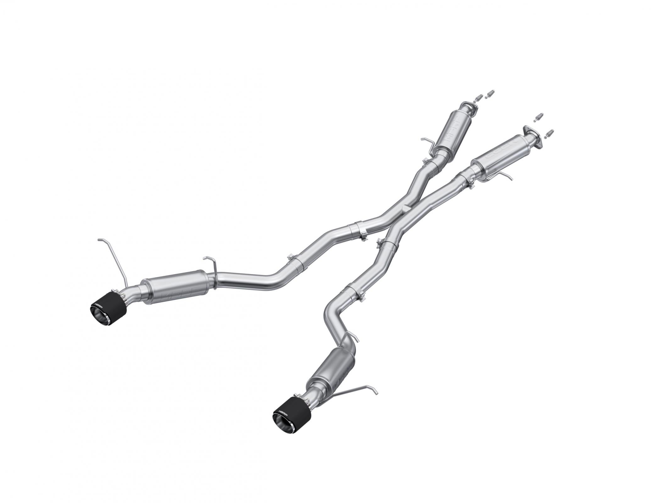 MBRP Exhaust 3 inch Cat-Back Dual Rear Exit with Carbon Fiber Tips 12-21 Jeep T304 Stainless Steel MBRP S55253CF