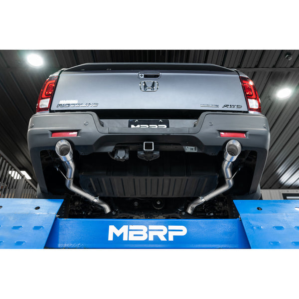 MBRP Exhaust Aluminized Steel 2.5 Inch Cat-Back Dual Split Rear Exit 2021-Up Honda Ridgeline 3.5L MBRP S5901AL