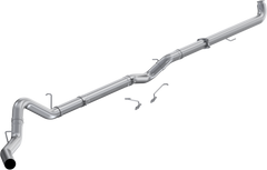 MBRP Exhaust 2001-2004 Chevrolet/GMC Silverado/Sierra 2500/3500 6.6L EC/CC 4 Inch Downpipe-Back No Muffler Single Side Exit Aluminized Steel MBRP S6005PLM