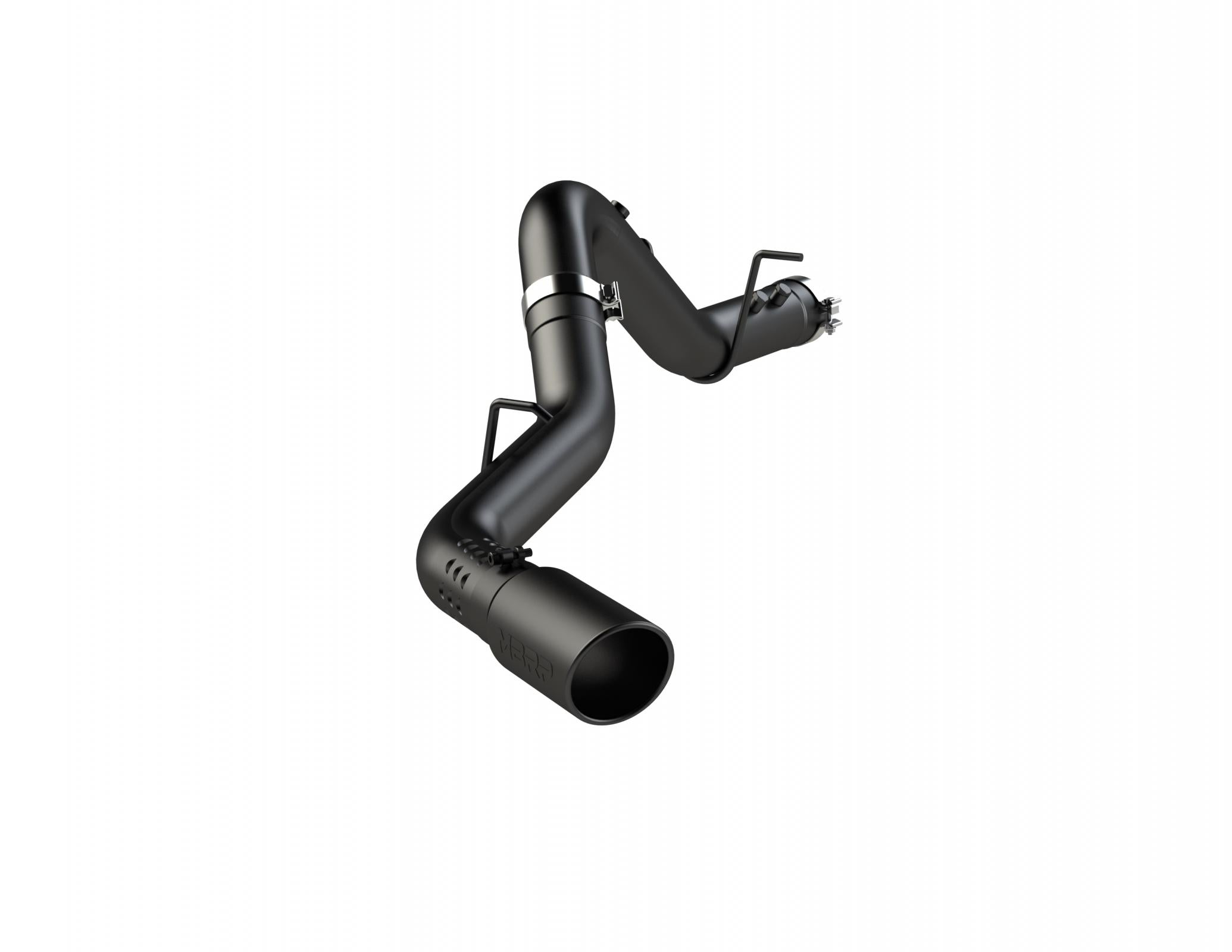 MBRP Exhaust 20-23 Silverado/Sierra 2500/3500 Armor BLK Black Coated Aluminized Steel 4 Inch Filter Back Single Side Exit Exhaust System MBRP S6059BLK