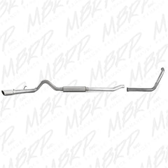 MBRP Exhaust S6206AL 4in. Turbo Back; Single Side (Stock Cat) Exit; AL