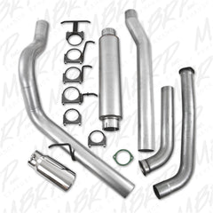 MBRP Exhaust S6206AL 4in. Turbo Back; Single Side (Stock Cat) Exit; AL