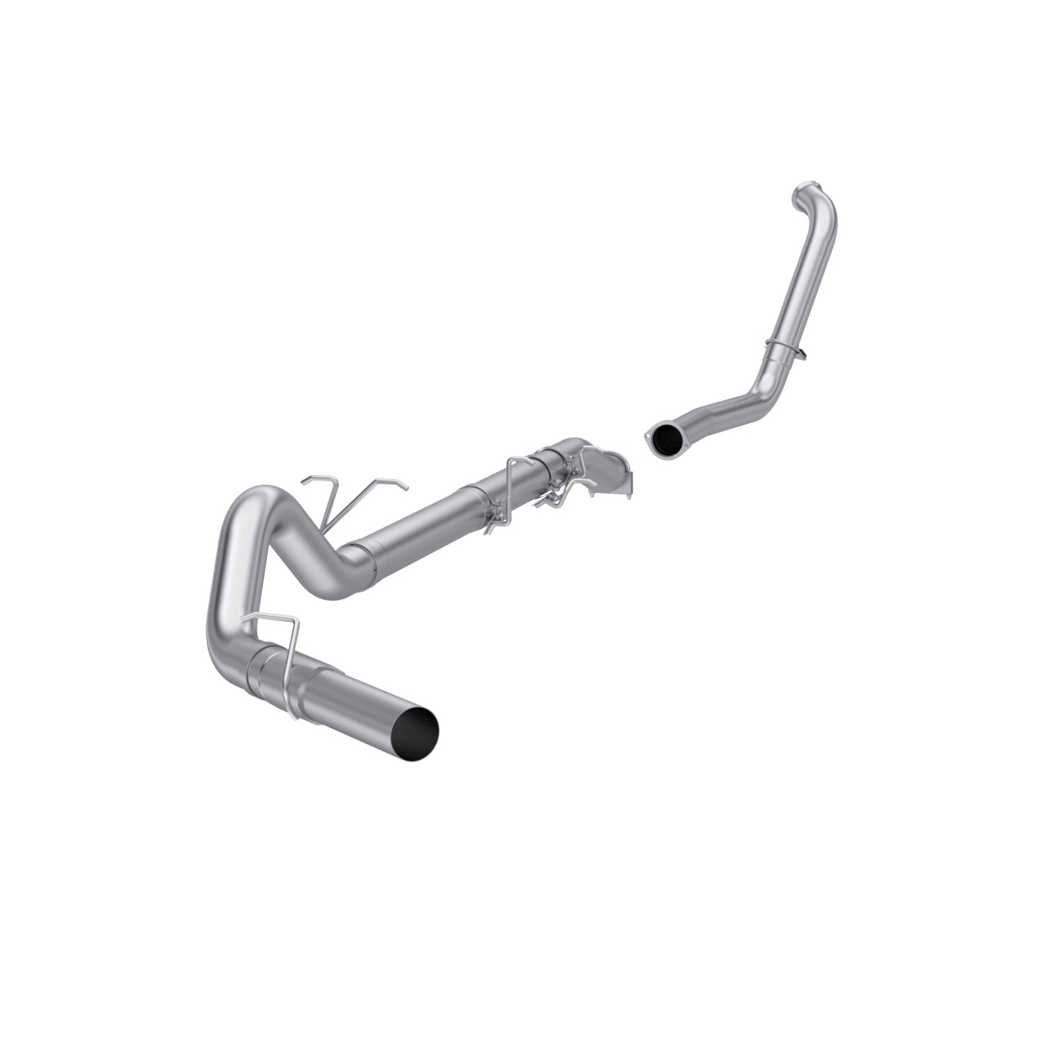 MBRP Exhaust 03-07 Ford F-250/350 6.0L EC/CC Armor Lite 4 Inch Turbo Back Single Side Exit No Muffler Retains Factory Catalytic Converter MBRP S6206PLM