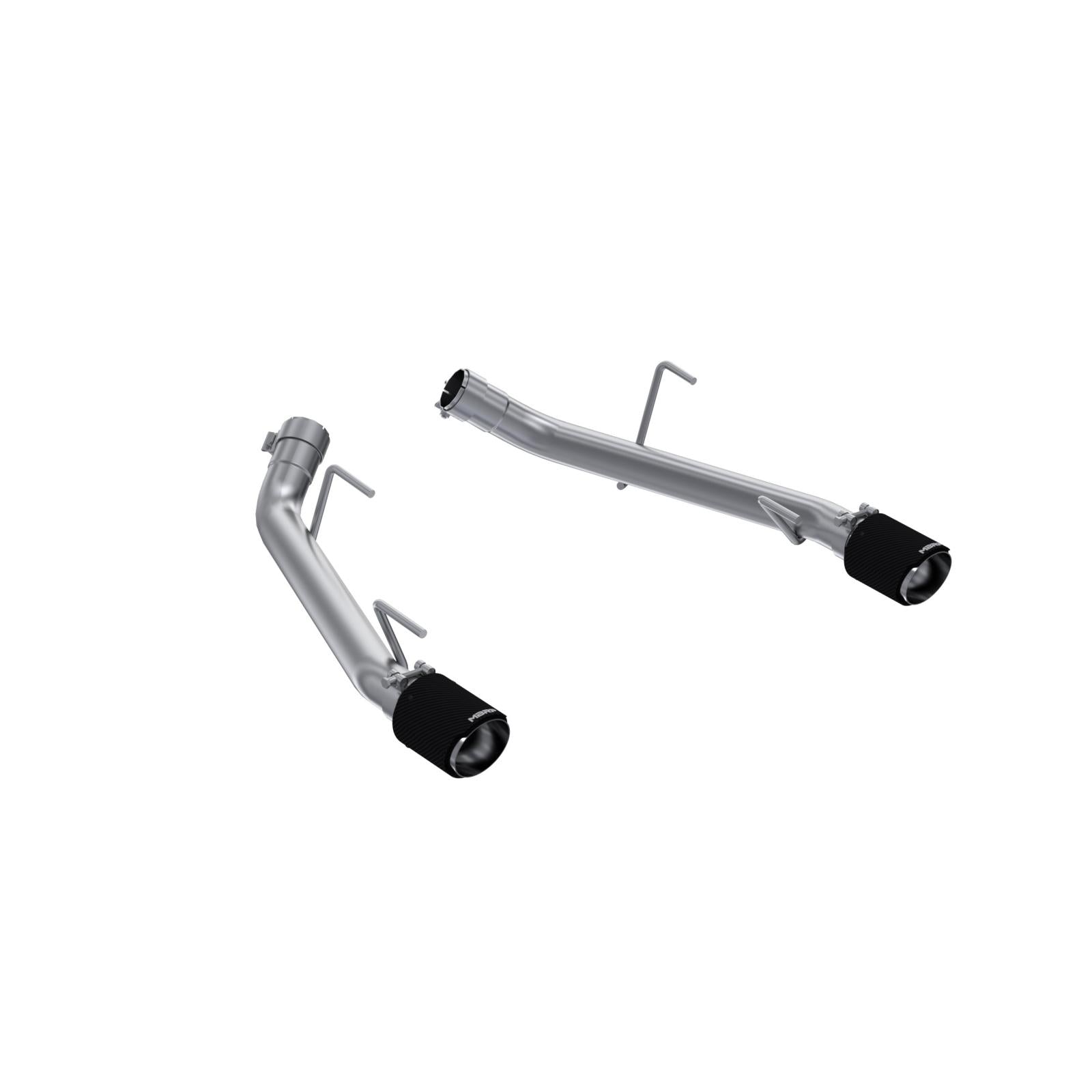 MBRP Exhaust 2005-2010 Ford Mustang GT 4.6L/ 2007-2010 Ford Mustang GT500 5.4L, T304 Stainless Steel 2.5 Inch Axle-Back with Carbon Fiber Tips, Race Version, MBRP S72023CF