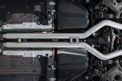 MBRP Exhaust 18-Up Ford Mustang GT 5.0L T304 Stainless Steel 3 Inch Cat-Back Dual Rear with Quad Carbon Fiber Tips Street Version MBRP S72053CF
