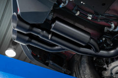 MBRP Exhaust 18-Up Ford Mustang GT 5.0L T304 Stainless Steel 3 Inch Cat-Back Dual Rear with Quad Carbon Fiber Tips Race Version MBRP S72073CF