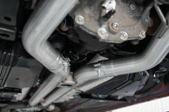 MBRP Exhaust 18-Up Ford Mustang GT 5.0L T304 Stainless Steel 3 Inch Cat-Back Dual Rear with Quad Carbon Fiber Tips Race Version MBRP S72073CF