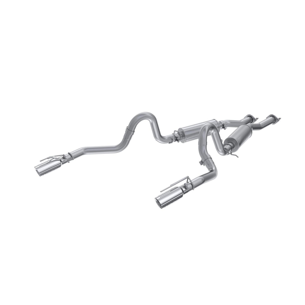 MBRP Exhaust 1999-2004 Ford Mustang GT/ Mach 1 4.6L Aluminized Steel 2.5 Inch Cat-Back Dual Rear Exit MBRP S7221AL