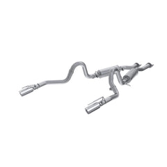 MBRP Exhaust 1999-2004 Ford Mustang GT/ Mach 1 4.6L Aluminized Steel 2.5 Inch Cat-Back Dual Rear Exit MBRP S7221AL
