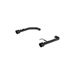 MBRP Exhaust 2015-2023 Ford Mustang 2.3L EcoBoost Armor Lite Black-Coated Aluminized Steel 2.5 Inch Axle-Back Dual Split Rear With Black Tips MBRP S7247BLK