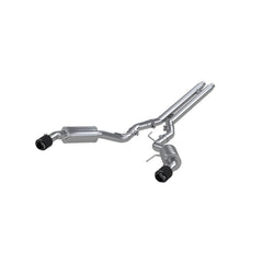 MBRP Exhaust 2015-2017 Ford Mustang GT 5.0L Coupe Only T304 Stainless Steel 3 Inch Cat-Back Dual Split Rear with Carbon Fiber Tips Street Version MBRP S72773CF