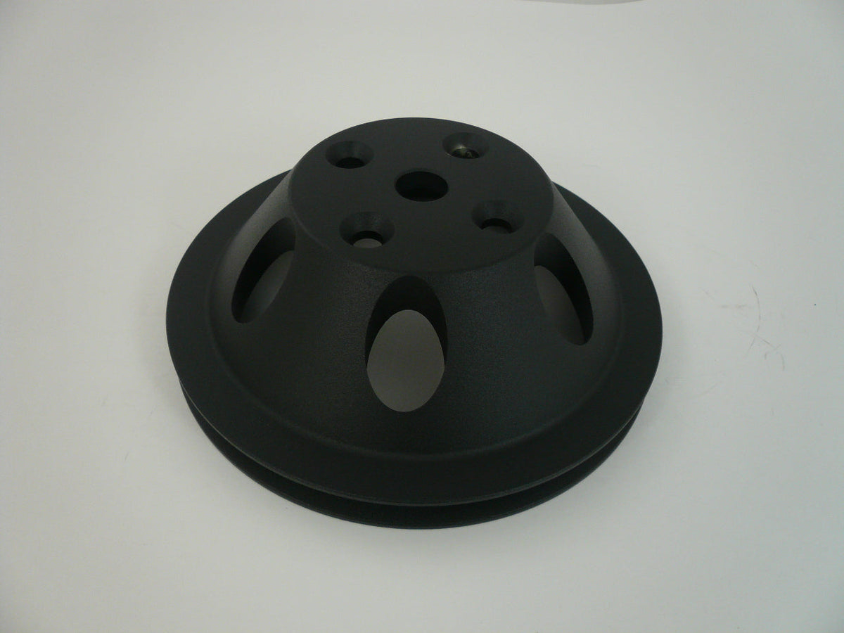 Racing Power Company R9482BK Pulley water pump 1-groove sb chevy lwp - black