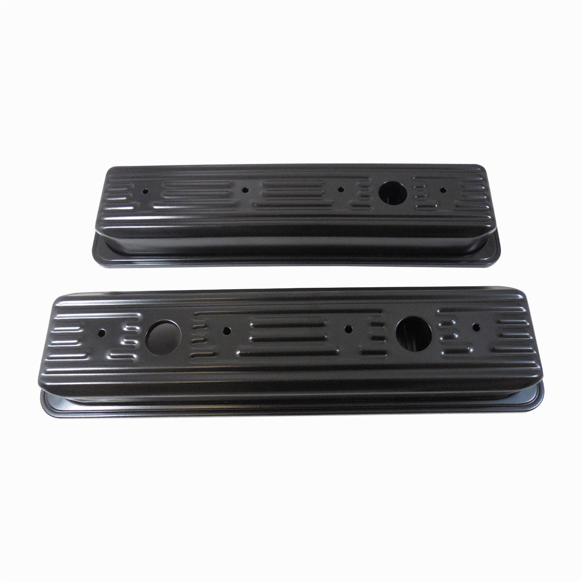 Racing Power Company R9702BK Valve covers late sb chevy - black