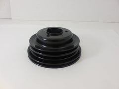 Racing Power Company R9724BK Pulley crank 3-groove bb chevy lwp - black
