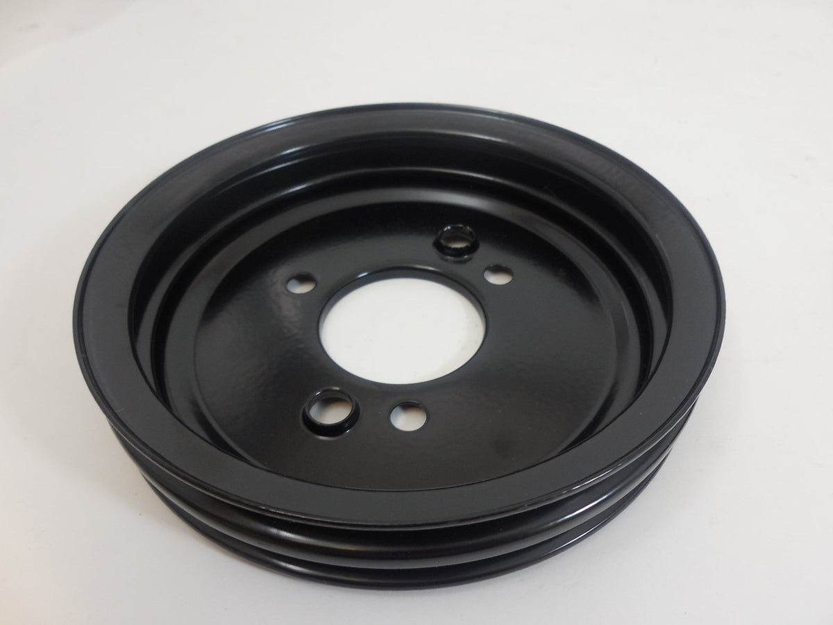 Racing Power Company R9816BK Pulley crank 2-groove bb chevy swp - black