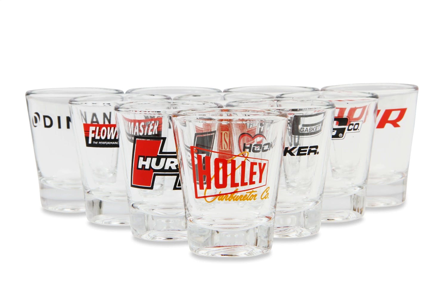Holley 36-479 2 OZ SHOT GLASS W/ VINTAGE MSD LOGO