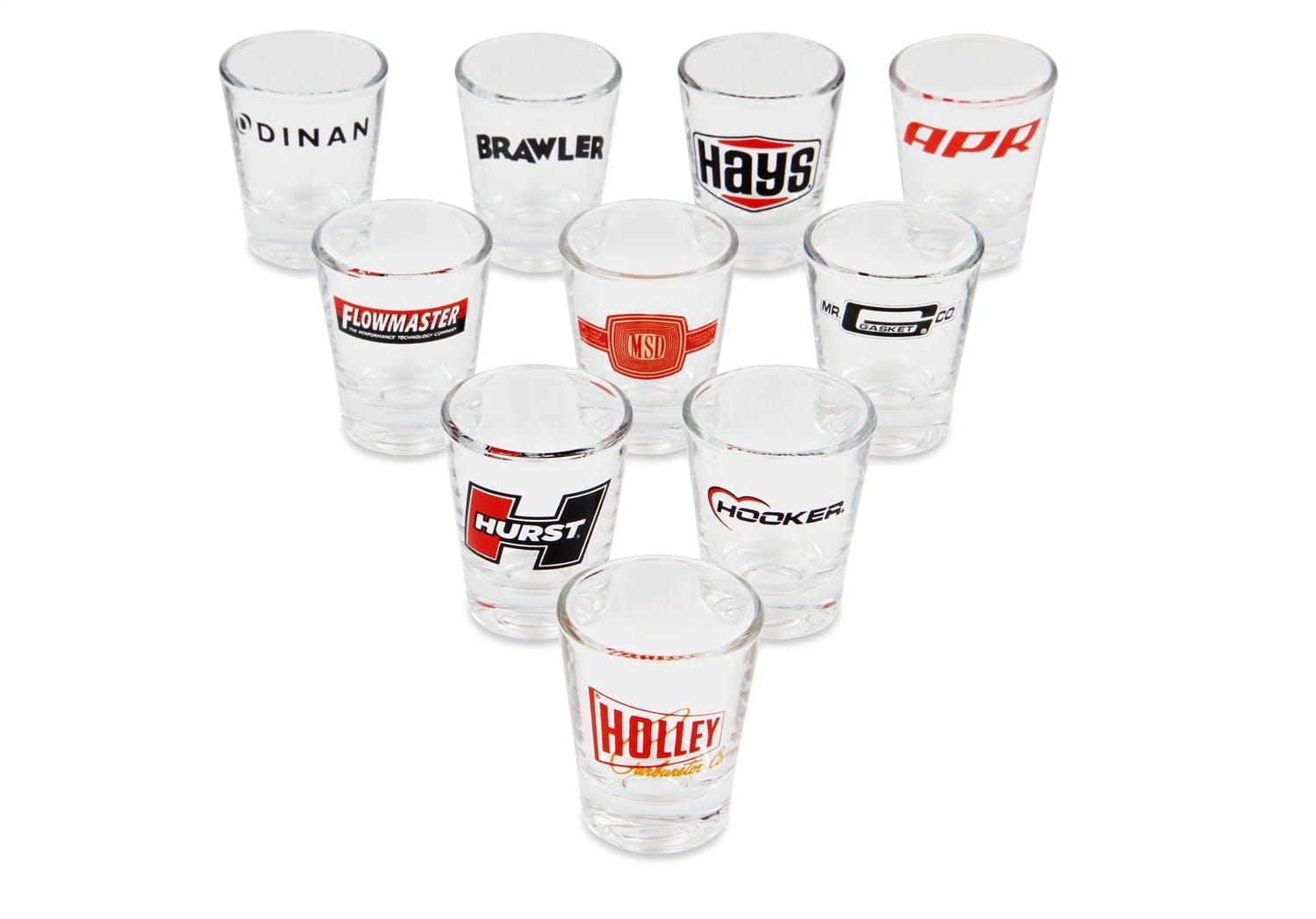 Holley 36-483 2 OZ SHOT GLASS W/ BRAWLER LOGO