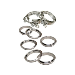PPE Diesel 3.5 Inch V Band Clamp Stainless Steel 8 Piece Set 2C 3M 3F  517335008