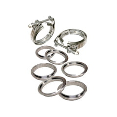 PPE Diesel 3.5 Inch V Band Clamp Stainless Steel 8 Piece Set 2C 3M 3F  517335008