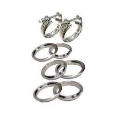 PPE Diesel 3.5 Inch V Band Clamp Stainless Steel 8 Piece Set 2C 3M 3F  517335008