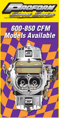 PROFORM 67312 Black Street Series Carburetor; 650 CFM, Mechanical Secondary, Black and Purple