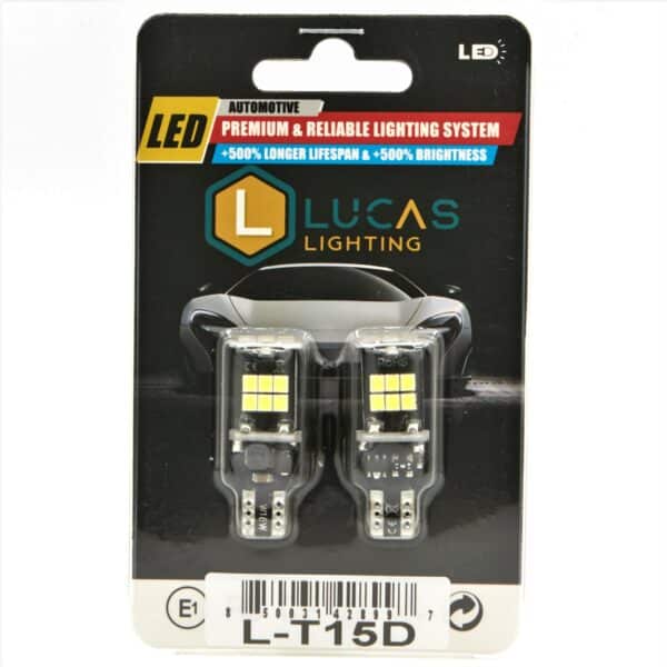 Lucas Lighting,T15 921 912 LED DigitalCanbus Bulb with Fuse (White)
