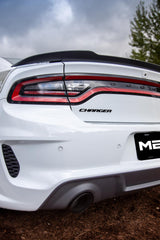 MBRP Exhaust Black-Coated Tips 3" ID 5" OD Out 8" Length Angle Cut Dual Wall sold in pairs PN. T5197BLK