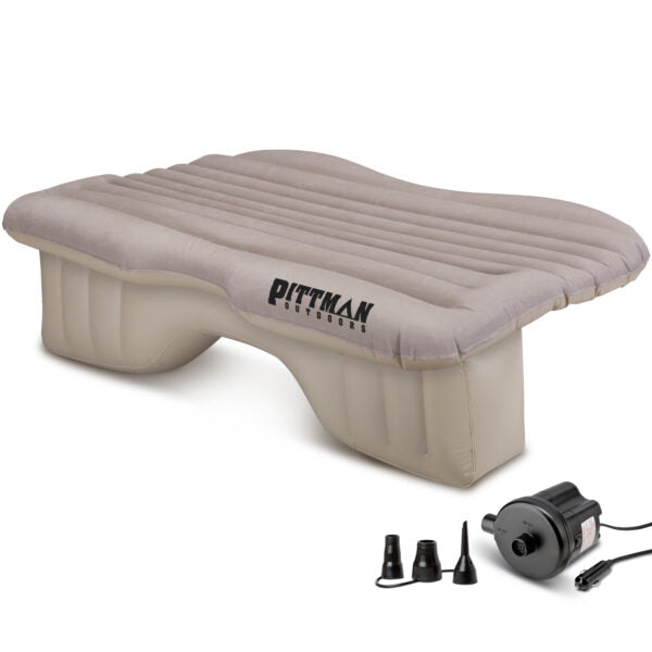 Pittman Outdoors PPI-TAN_PV_CARMAT Inflatable Rear Seat Air Mattress Mid-Size. Fits Jeeps, Car, SUV ft. s &amp; Trucks