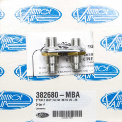 VINTAGE AIR 2 Way Bulkhead #6/#8  382680-MBA