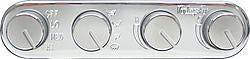 VINTAGE AIR Streamline 4 Knob Control Panel 491200-RUA