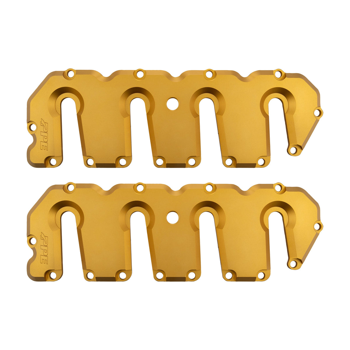 PPE Diesel Valve Cover Kit Gold Matte No Pillars 2004.5-2010 6.6L Duramax  118021423
