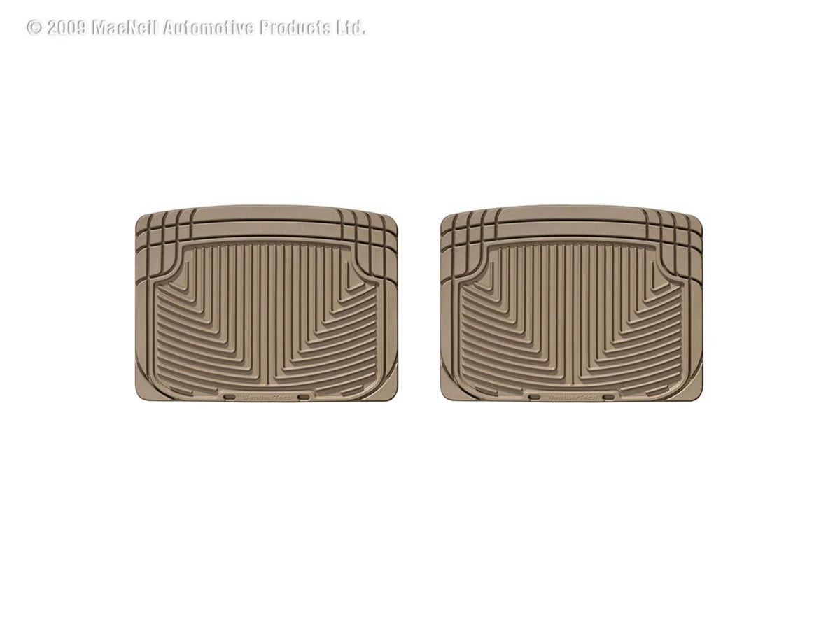 WeatherTech W20TN Rear Rubber Mats Tan