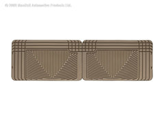 WeatherTech W25TN Rear Rubber Mats Tan