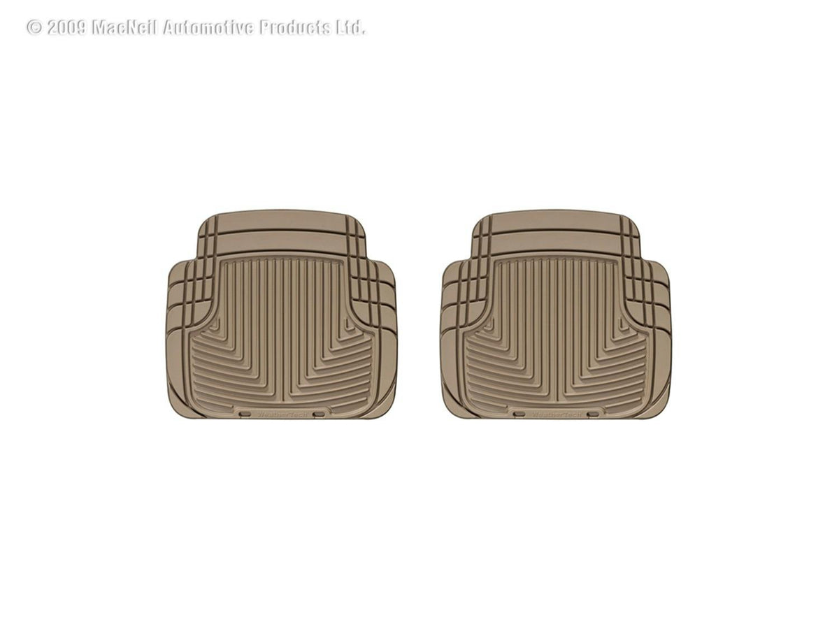WeatherTech W50TN Rear Rubber Mats Tan