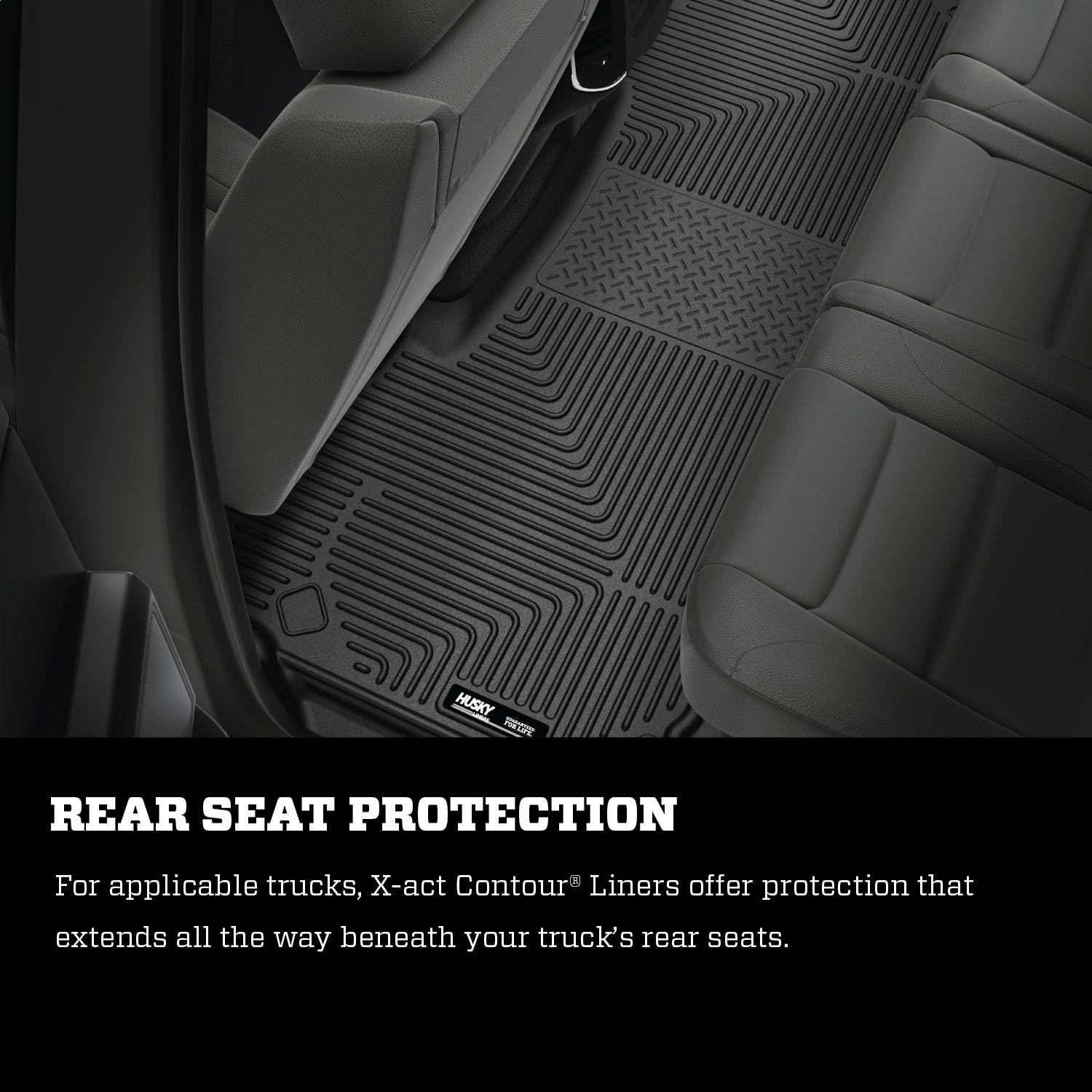 Husky Liners 53600 X-act Contour Series 2nd Seat Floor Liner Cocoa