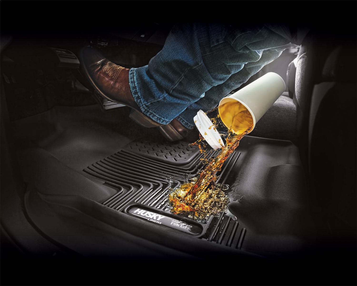 Husky Liners 53600 X-act Contour Series 2nd Seat Floor Liner Cocoa